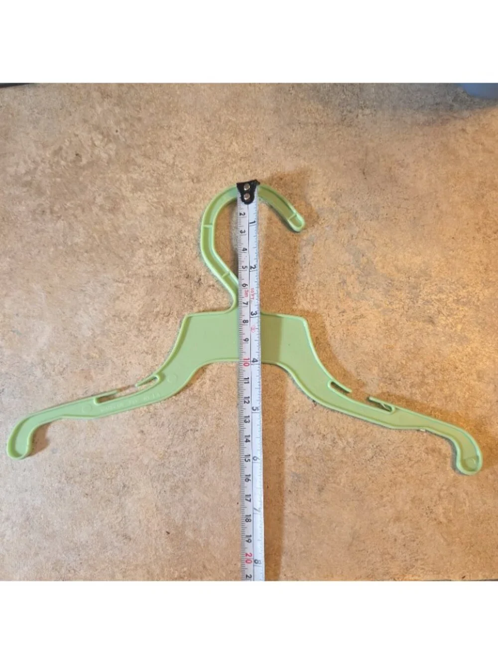 Garanimal Plastic Clothes Hanger Light Green Vintage 80's Retro
